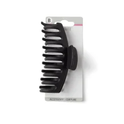 Pince cheveux crabe noir mat L11cm