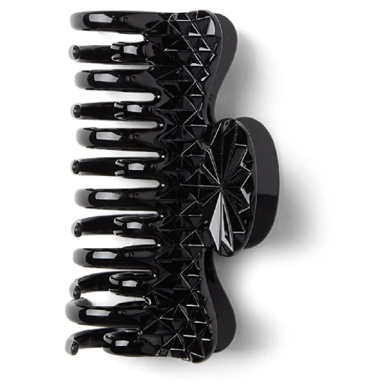 Pince cheveux crabe noir brillant L9cm