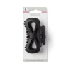 Pince cheveux crabe noir mat noeud L9cm