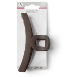 Pince cheveux crocodile marron mat L11cm