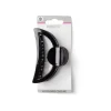 Pince cheveux noir brillant ajourée L9cm