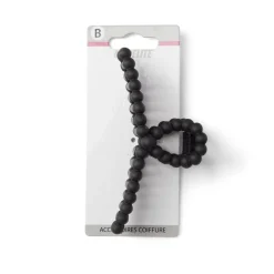 Pince cheveux noir mat L11cm
