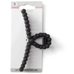 Pince cheveux noir mat L11cm