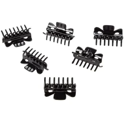 Pince crocodile noir brillant L.4 cm x4