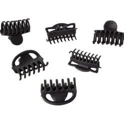 Pince crocodile noir mat L.4 cm x6