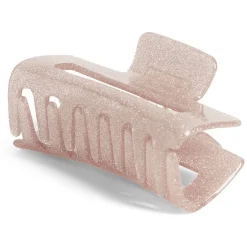 Pince crocodile rose pailleté