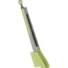 Pince spatule 2 en 1 inox silicone vert