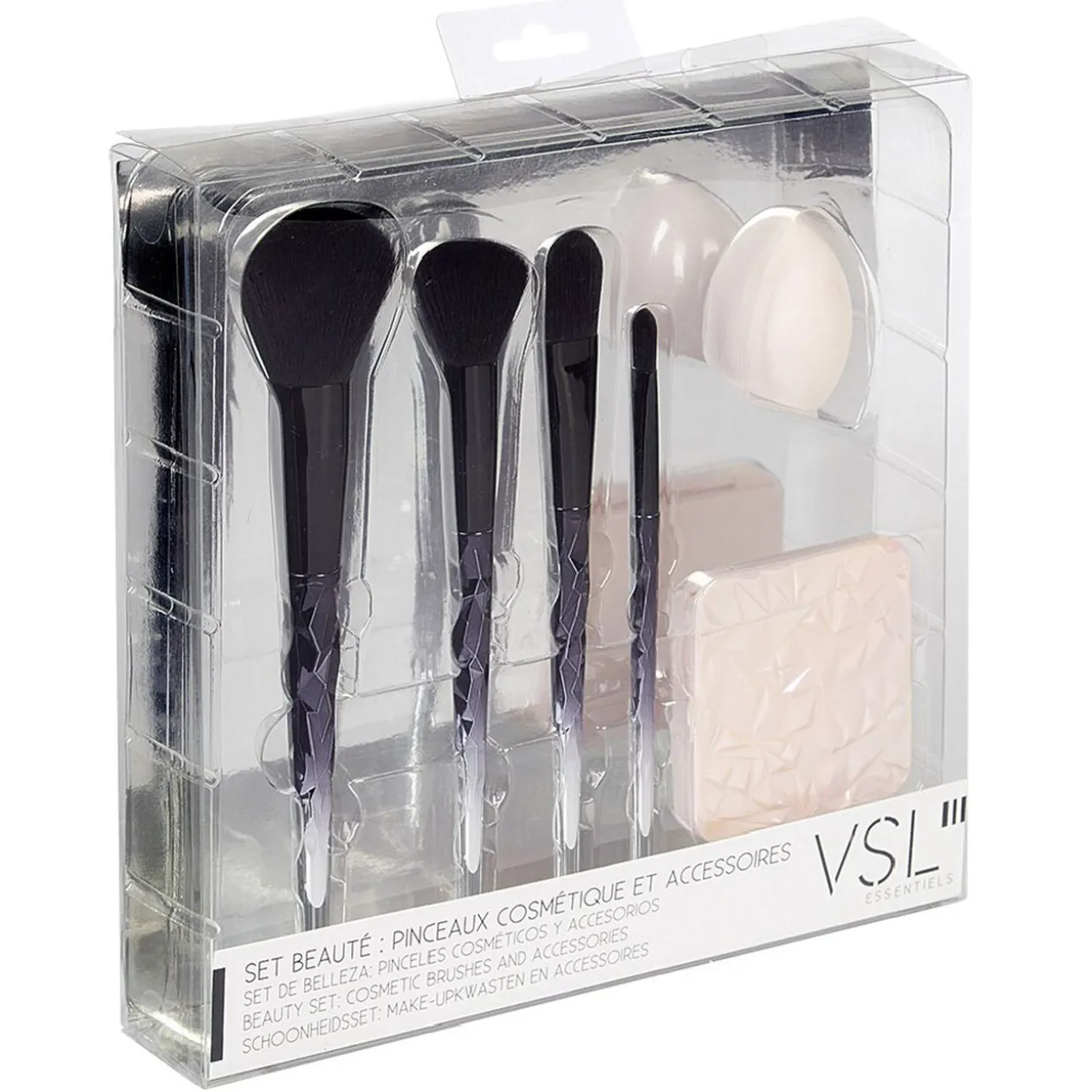 Pinceau de cosmétique et accessoire x 6