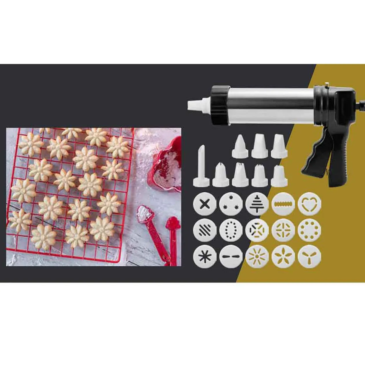 Pistolet à pâtisserie Cuisilux 24 pièces