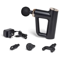 Pistolet de massage 4 têtes interchangeables et 6 vitesses