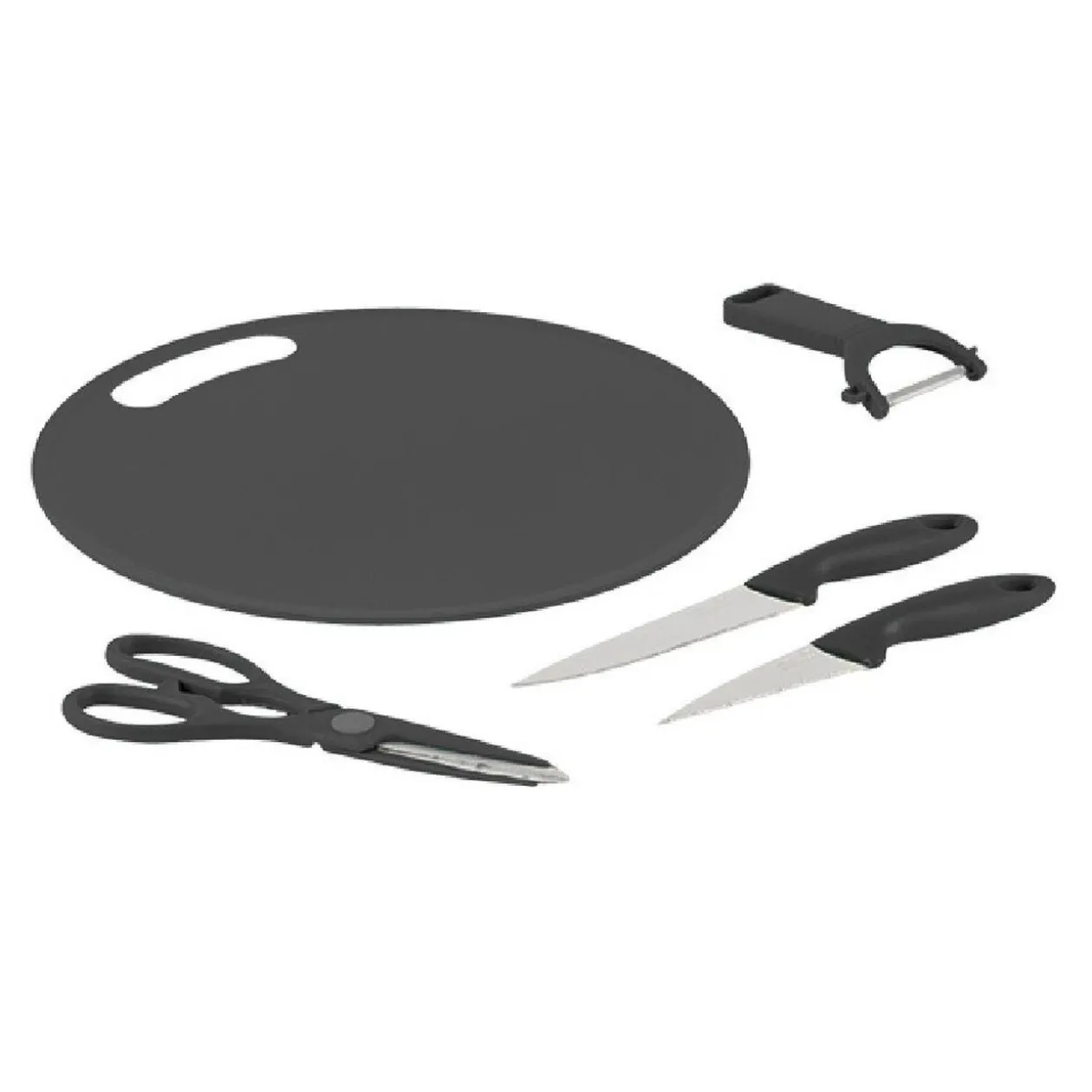 Planche à découper + 4 ustensiles de cuisine