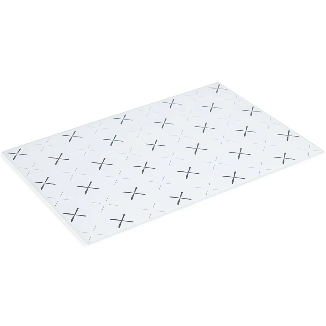 Planche à découper en verre design Bon appétit - 30x20cm