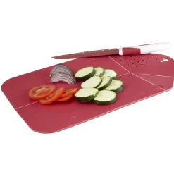 Planche à découper pliable 3 en 1 avec couteau inox