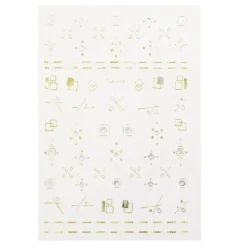 Planche d'autocollants 3D pour ongles effet prisme