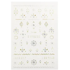 Planche d'autocollants 3D pour ongles effet prisme