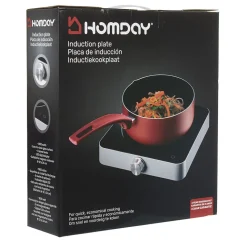 Plaque à induction noire et blanche Trisa 1 800 W