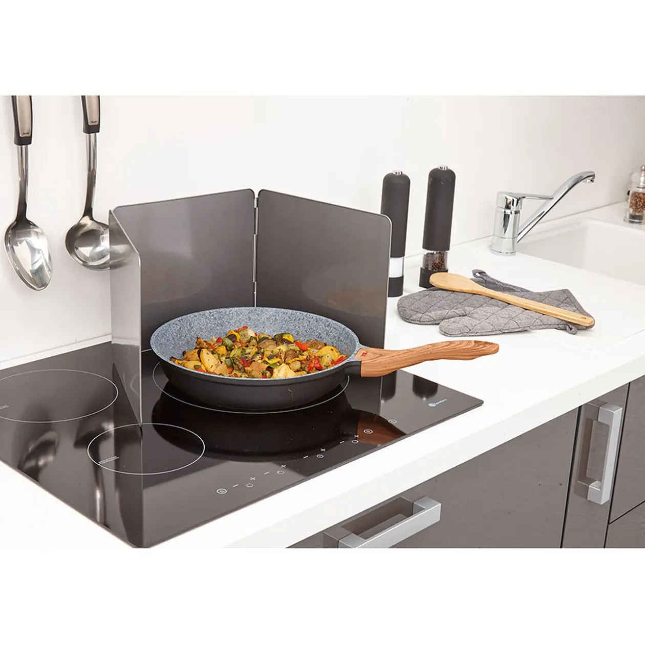 Plaque anti-projections 3 volets