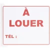 Plaque signalétique "À louer" - 24x20 cm