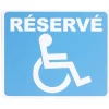 Plaque signalétique "Réservé, mobilité réduite" - 24x20 cm