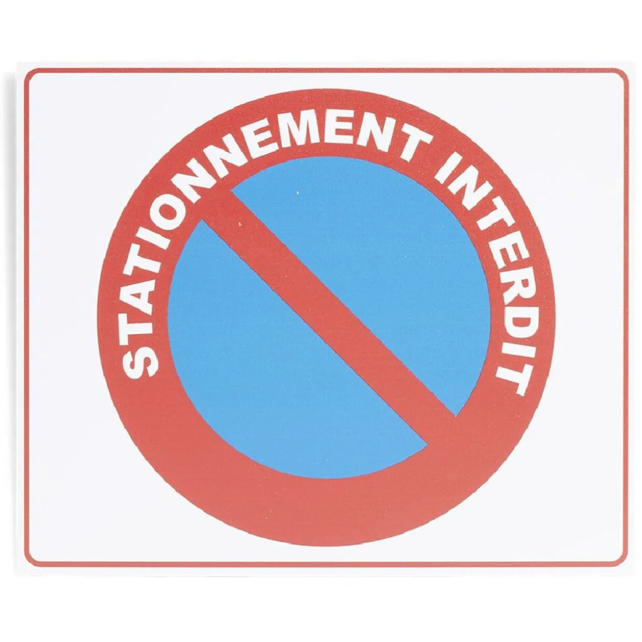 Plaque signalétique "Sationnement interdit" - 24x20 cm