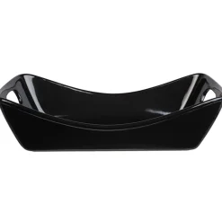 Plat à four avec poignées noir à servir