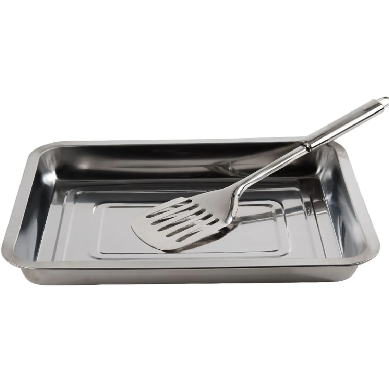 Plat à four avec spatule en inox 4,8L