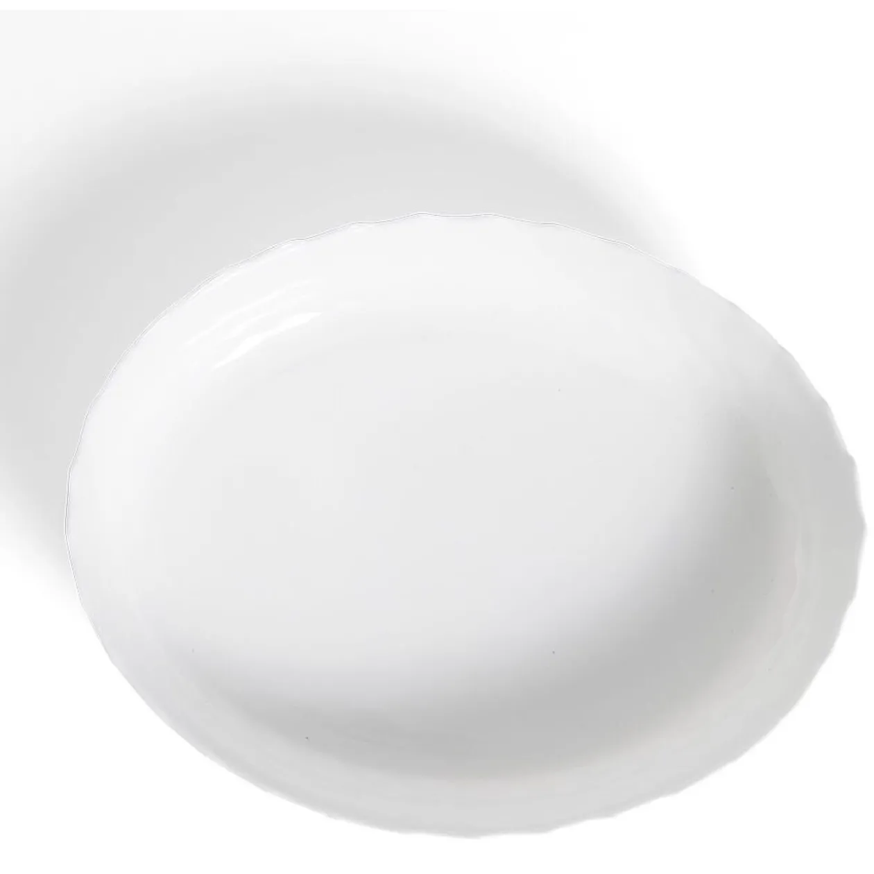 Plat à four en verre opale blanc 36,9x28,6xH8cm