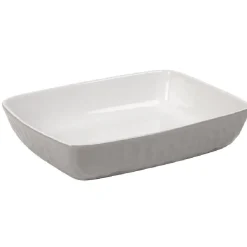 Plat à four martelé gris blanc