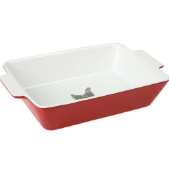 Plat à four motif poule