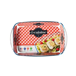 Plat à four rectangle verre