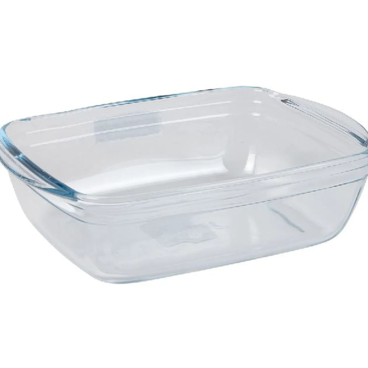 Plat à four rectangulaire en verre avec couvercle