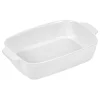 Plat à four rectangulaire blanc