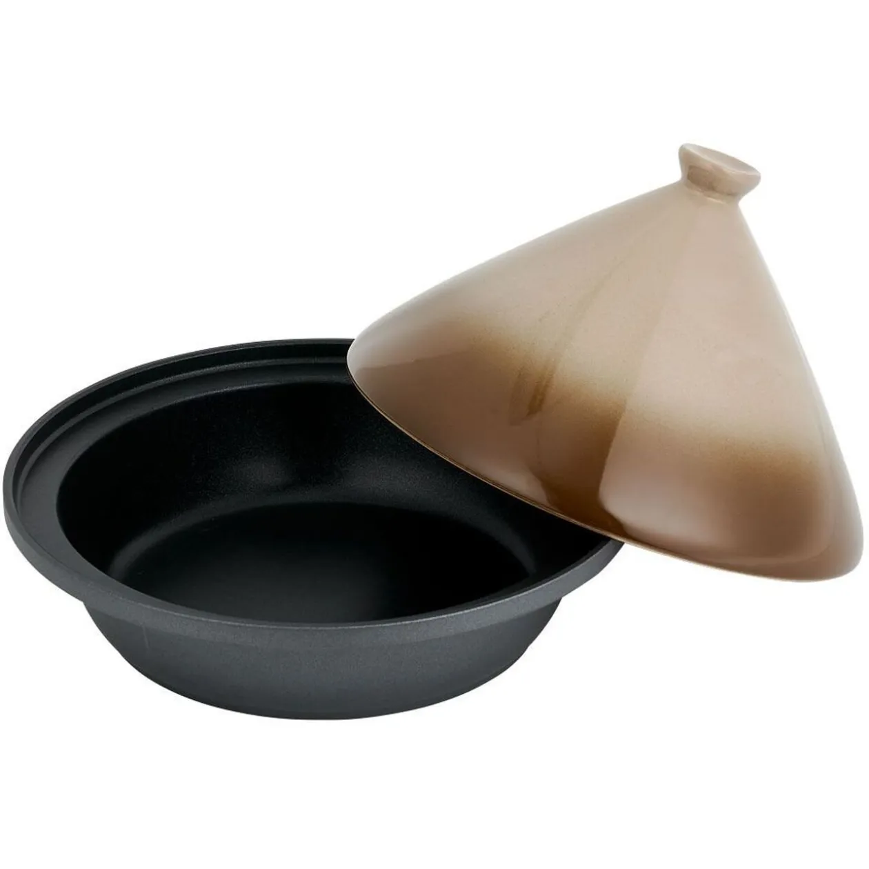 Plat à tajine fonte d'aluminium Ø30xH20cm