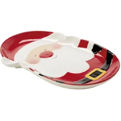 Plat de service Père Noël en céramique