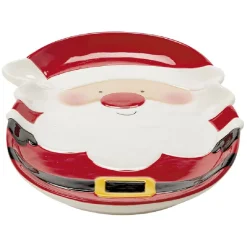 Plat de service Père Noël en céramique