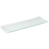 Plat de service rectangulaire blanc motif flocons