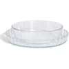 Plat en verre borosilicate x2 - Ø22,6cm et Ø27cm