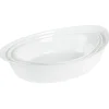 Plat four verre smart cuisine Luminarc blanc x 3