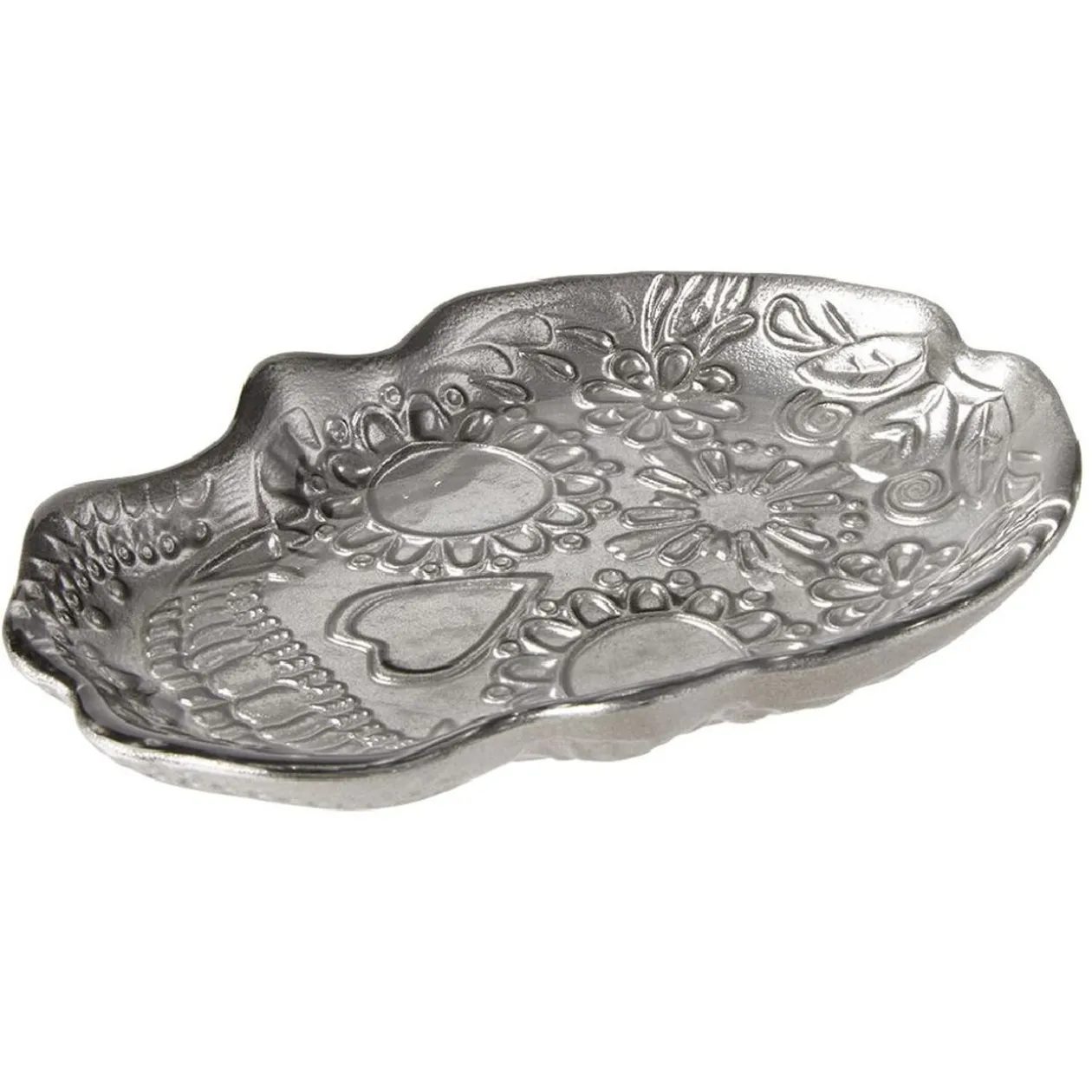 Plat tête de mort Halloween en verre