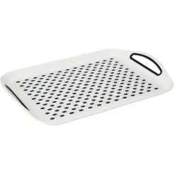 Plateau anti dérapant blanc