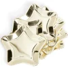 Plateau carton étoile doré Ø24,5cm x6