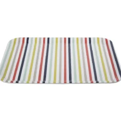 Plateau mélamine motif bayadère multicolore