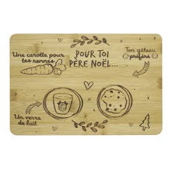 Plateau Père Noël en bambou
