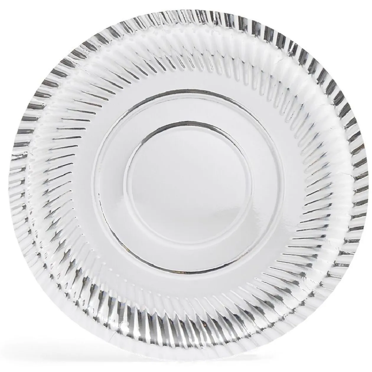 Plateau présentation carton argenté x3