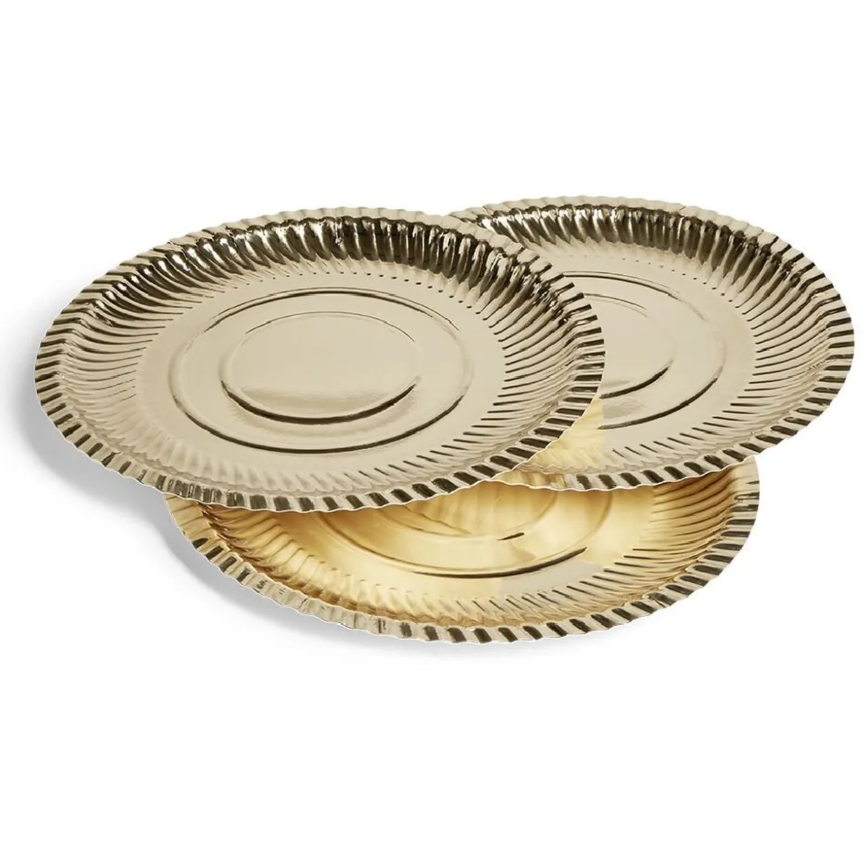 Plateau présentation carton doré x3