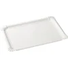 Plateau rectangulaire blanc en carton x5