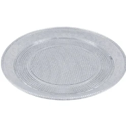 Plateau rond blanc luxe