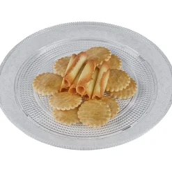 Plateau rond blanc luxe