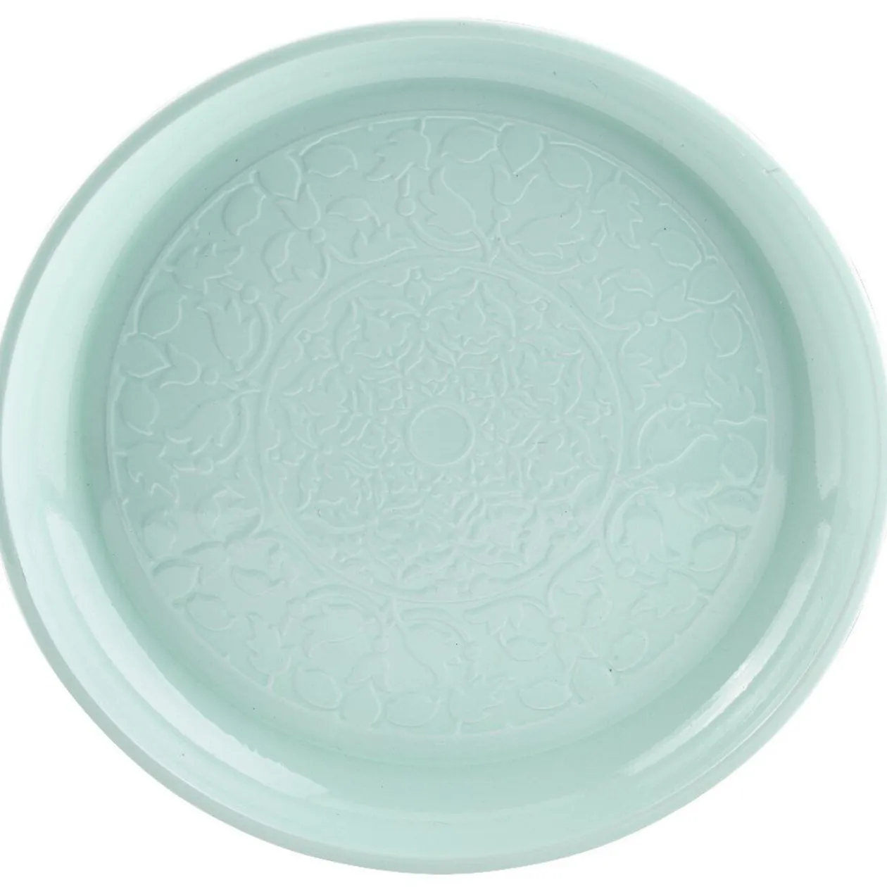 Plateau rond en métal