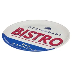 Plateau rond style vintage